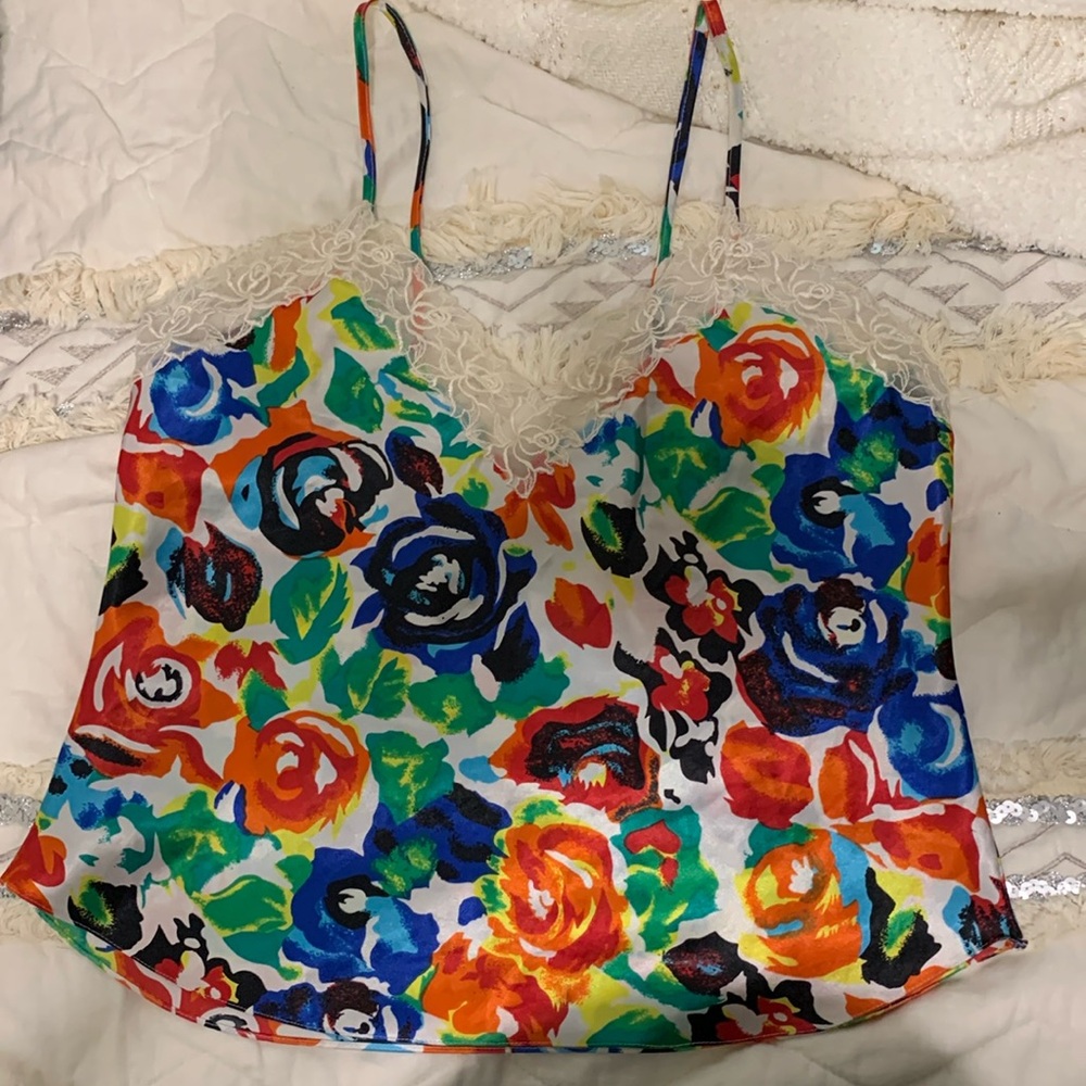 Victoria’s Secret Vintage Gold Label Satin Camisole Size M